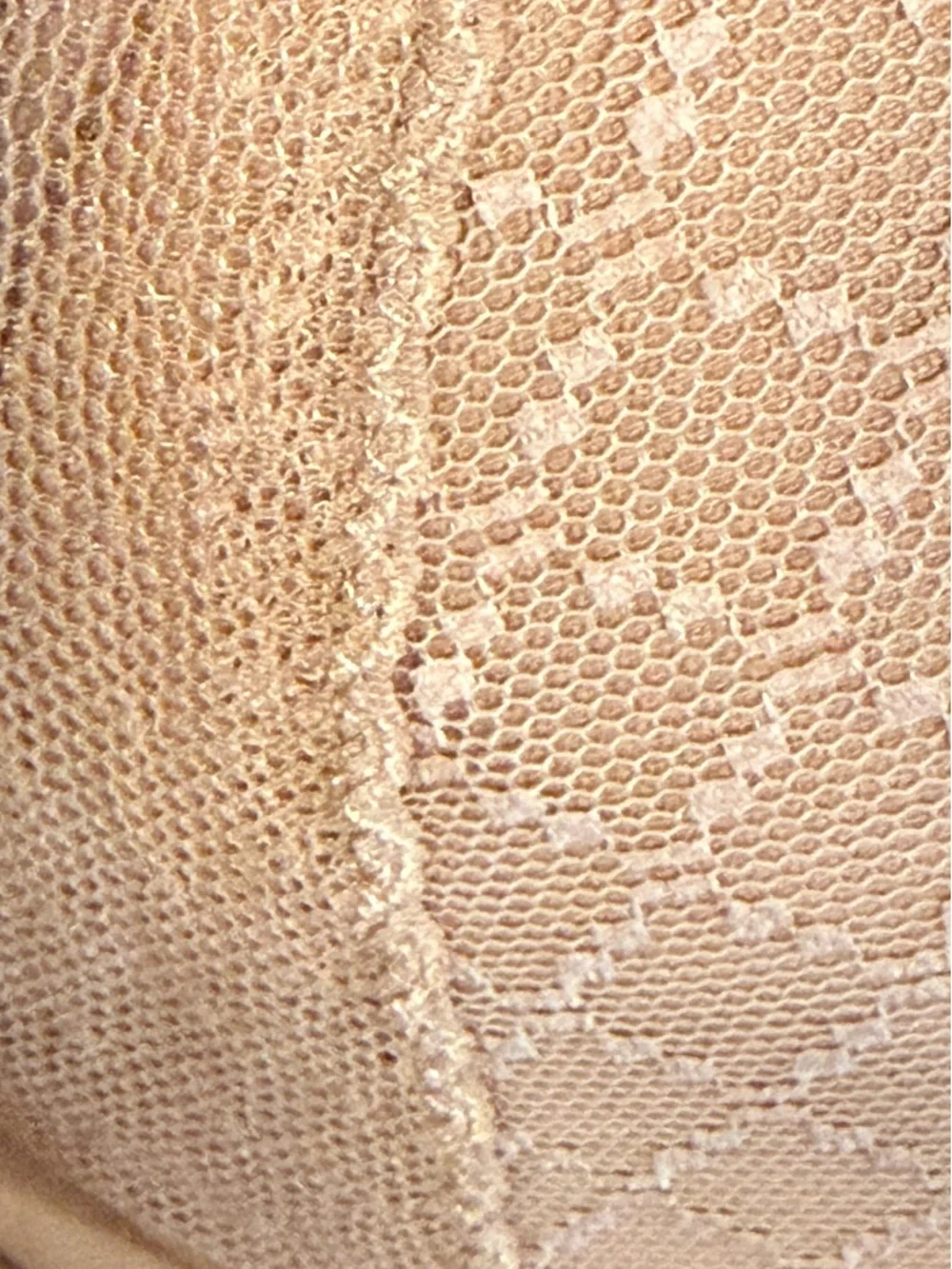 Chantelle Lace Underwire Balconette Bra Scalloped Satin Strap Nude 34D - Picture 6 of 7
